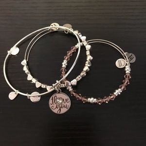 Alex and Ani i love you set